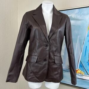 Jild Classic Brown Leather
Blazer Jackets size med NWT